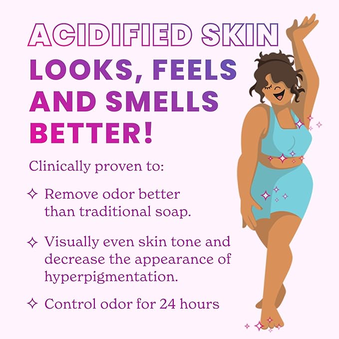 Lume Acidified Body Cleansing Bar - 24 Hour Odor Control - Removes Odor Better than Soap - Moisturizing Formula - Formulated Without SLS or Parabens - OB/GYN Developed - 5 ounce (Unscented)