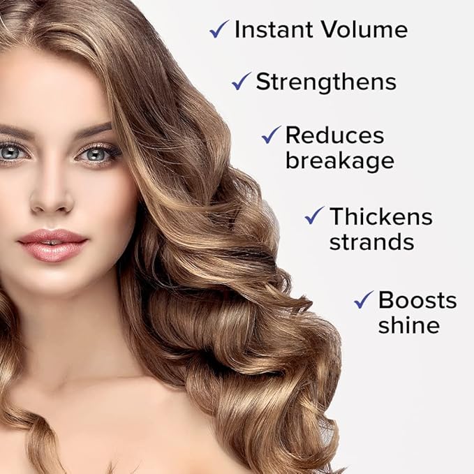 Joanne Jones Thickening Biotin & Collagen Leave-In Conditioner, 8-fl oz Spray Bottle, Boost Moisture and Shine for All Hair Types