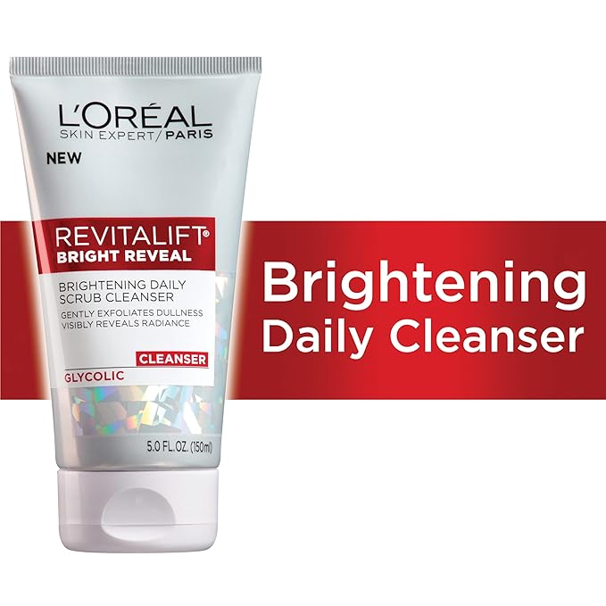 L'Oreal Paris Revitalift Bright Reveal Anti-Aging Facial Cleanser with Glycolic Acid 5 fl. oz (Pack of 2)