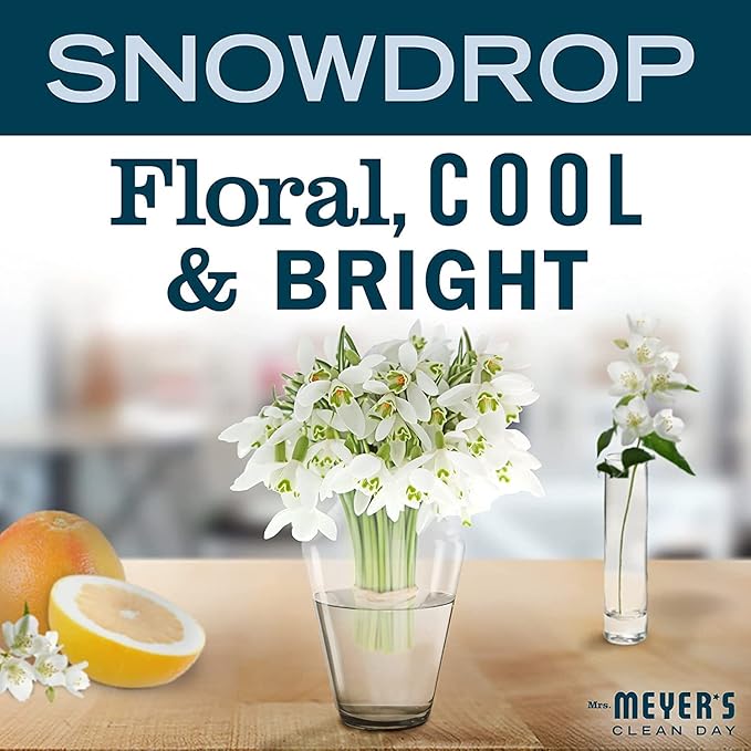 MRS. MEYER'S CLEAN DAY Liquid Hand Soap, Snow Drop (12.5 Fl Oz (Pack of 2))