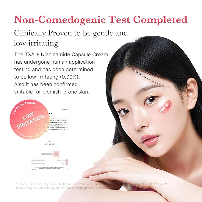 medicube TXA+Niacinamide Capsule Cream | Dual Radiance Moisturizer, Ideal for Use After Spot Care | For Uneven Skin Tone, Texture & Hydration | 99% Pure Tranexamic Acid | Korean Skincare | 1.94oz