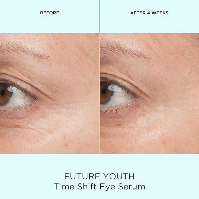Pacifica Future Youth Time Shift Eye Serum – Peptide Eye Serum for Fine Lines & Dark Circles, Lifting & Firming Under Eye Treatment w/Flora + Peptide-11, Unscented Hydrating Gel for All Skin Types