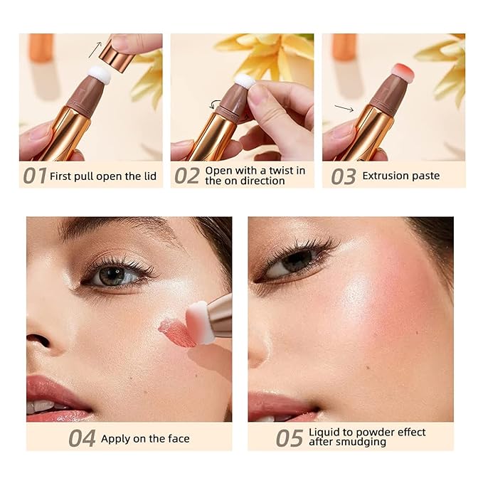 MAEPEOR Liquid Highlighter Stick Pearl White Cream Liquid Pearl White)
