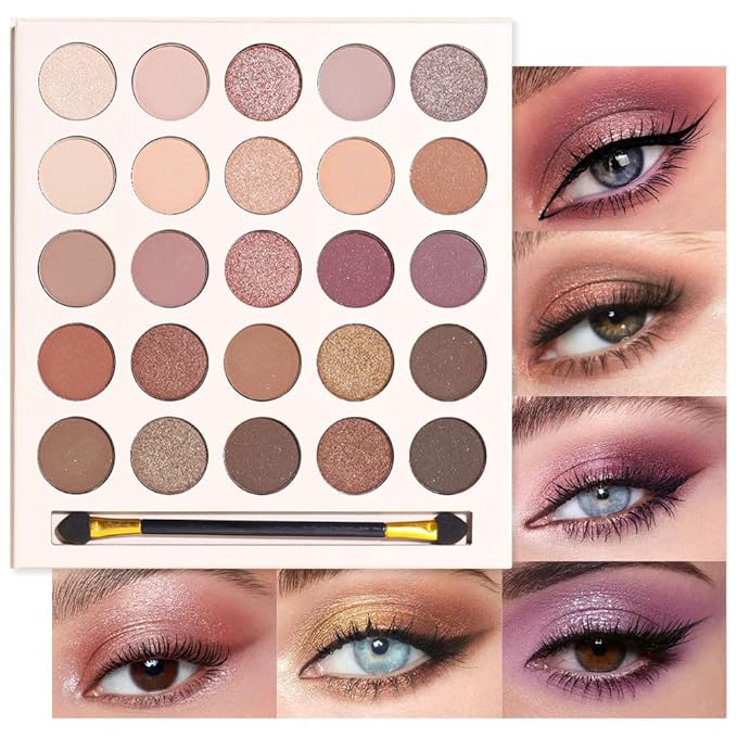 25 Colors Nude Champagne Gold Glitter Matte Shimmer