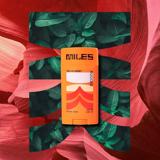 Miles Kids Deodorant for Boys and Girls - Aluminum Free Deodorant for Kids and Teens, Natural, Hypoallergenic, Made in USA - Rugged Scent, 1-Pack