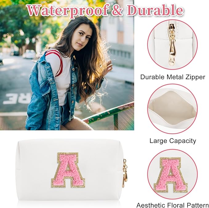 Personalized initial letter patch makeup