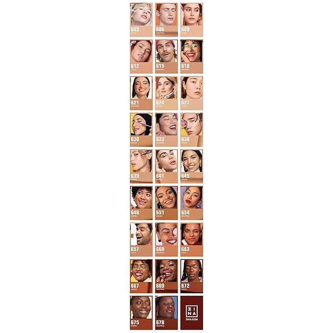3INA The 24H Foundation 657-24H Long-Wearing Formula - 01 Oz