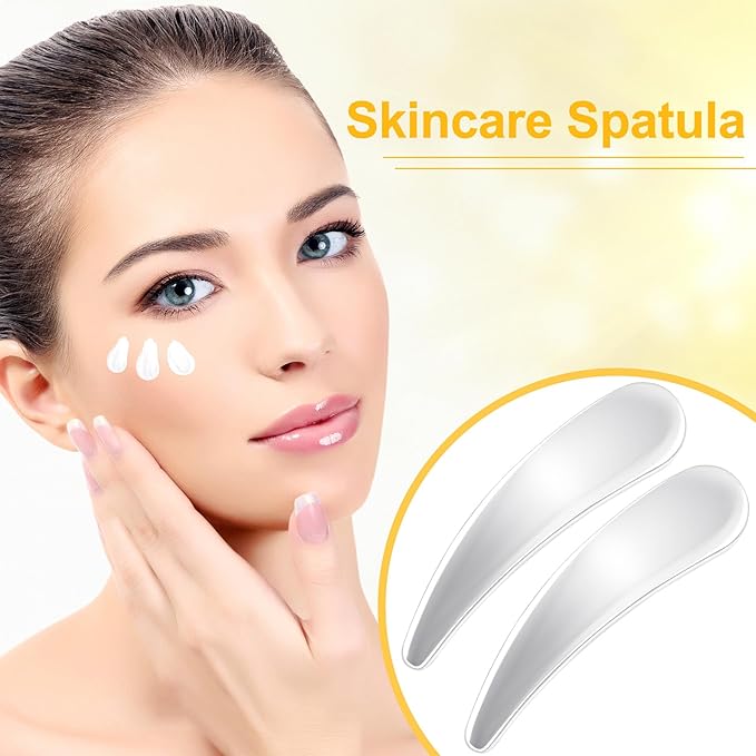 3pcs Mini Metal Cosmetic Makeup Skincare Cream Spatulas