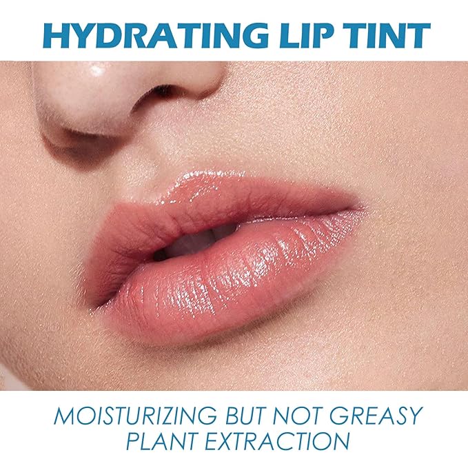 2Pcs Sheer Strength Hydrating Lip Tint, Natural Ingredients Lip