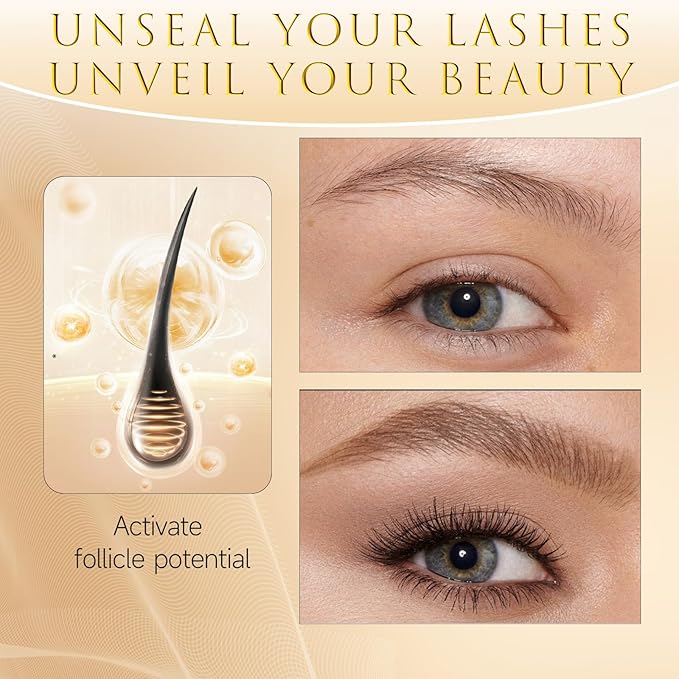 Eyelash Growth Serum – 15 Plant Extracts for Longer Lashes, Natural Beauty Enhancement,eye lash serum growth