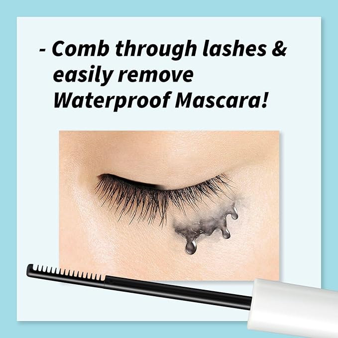 HEROINE MAKE by KISSME Mascara Duo Set | 2 Full-Size - Waterproof & Lengthening & Volume Fiber Tubing Mascara Brown + Gentle Eye Makeup Remover for Waterproof Mascara, Fast-Acting Cleanser