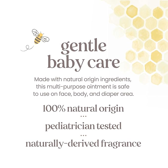 Burt's Bees Baby 100% Natural Origin Multipurpose Healing Ointment, Face & Body Baby Ointment – 7.5 Ounce Tub