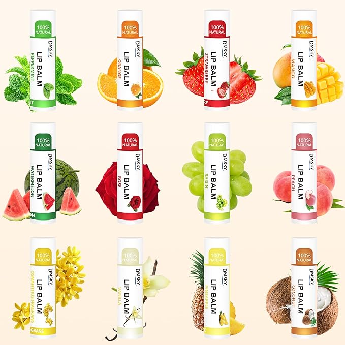 DMSKY 108 Pack Lip Balm, Natural