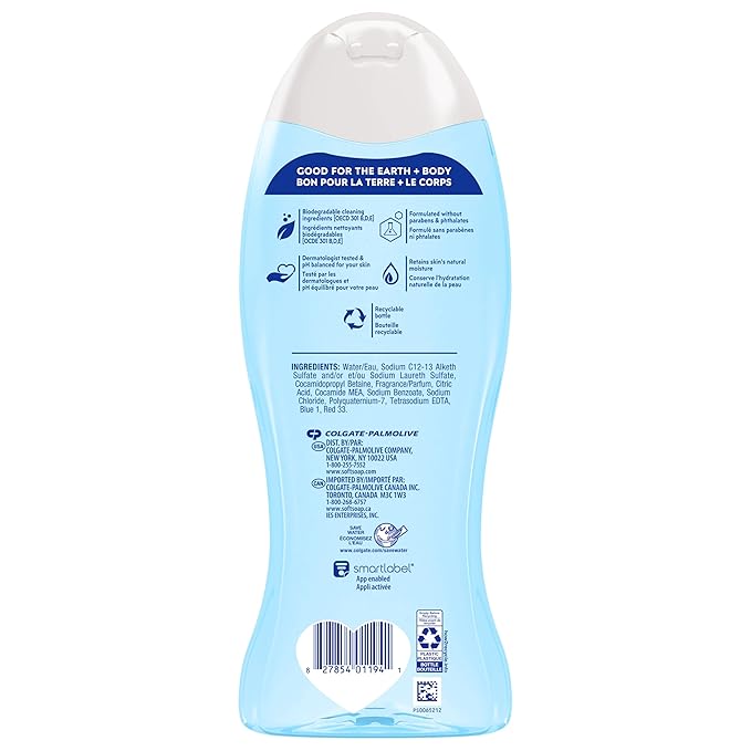 Softsoap Moisturizing Body Wash Hawaiian Luau, Jasmine and Vanilla Scent, 20 oz Bottle, 12 Pack