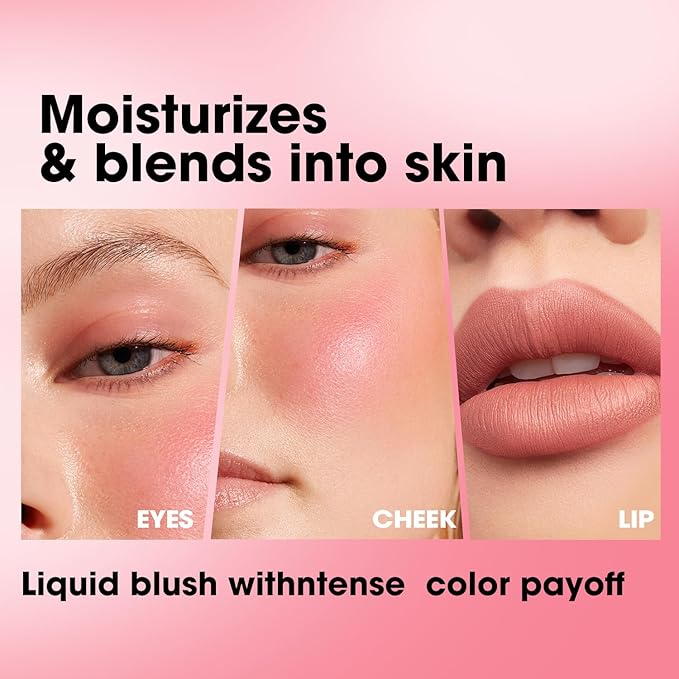 Jolilab Liquid Blush - High Pigment, Long - Lasting, Buildable Color for a Natural Glow(05#)