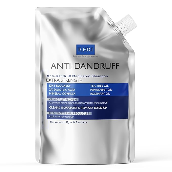 Anti Dandruff Shampoo Anti Fungal Dandruff Mens Shampoo | Medicated, Clarifying, Psoriasis & Biotin Shampoo w/Salicylic Acid | For Dry, Itchy, Flaky, Irritated Scalp & Hair
