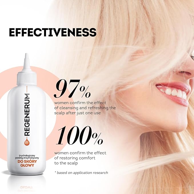 Trichology Line Enzymatic Scalp Peeling - Intensive Cleansing Formula with Bromelain, Acids, and Urea, Prevents hair Loss - 110ml