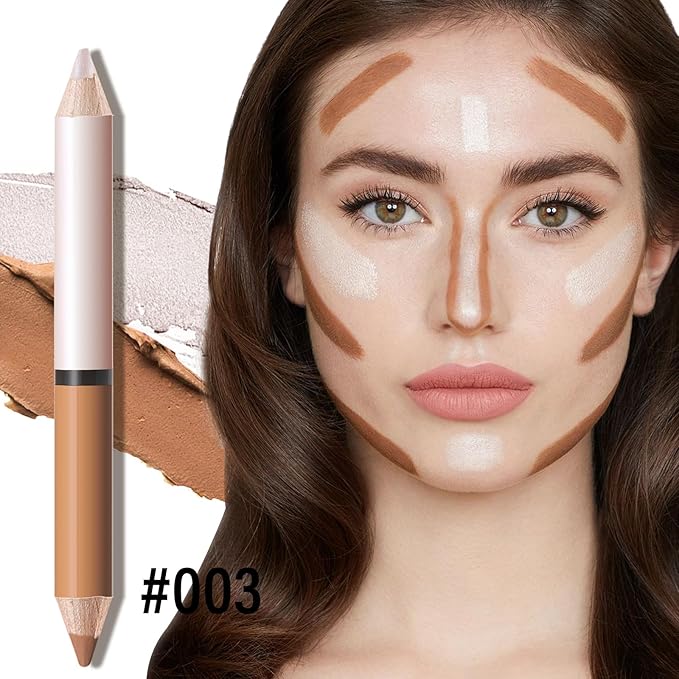 2 in 1 Cream Bronzer and Highlighter Stick,Cream
