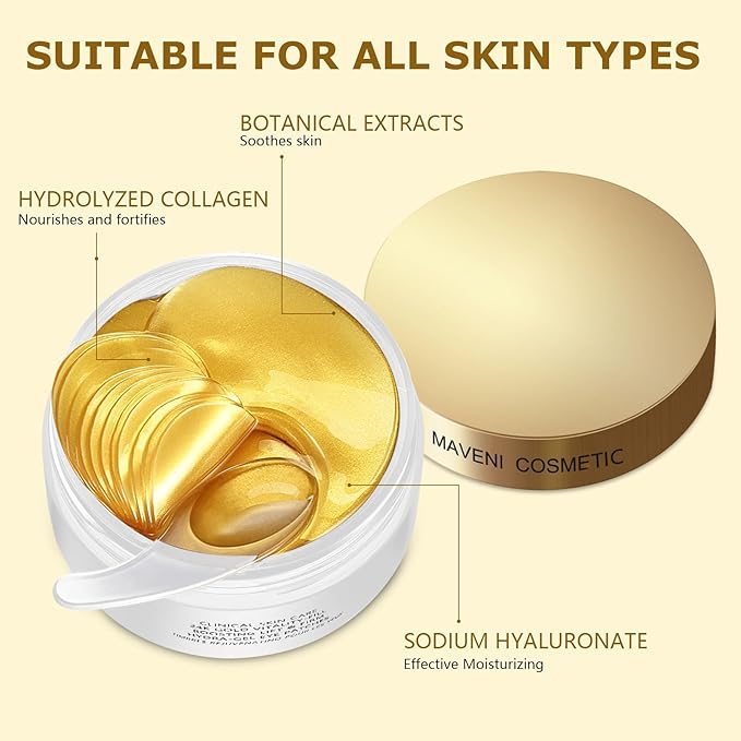 24k gold vitality-fill eye patches