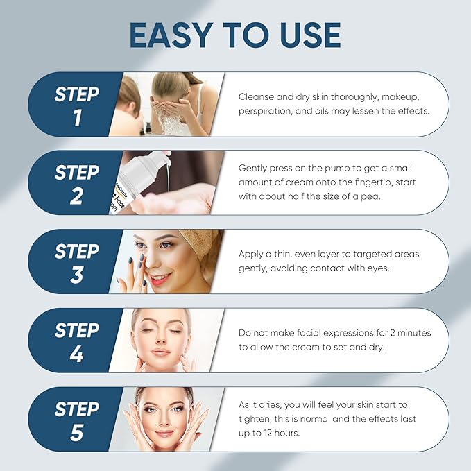 Instant Face Lift Serum, 2-Minute Temporary Skin Lifting & Tightening Serum for Women with Plant Extract, Visibly Firming Loose Sagging Skin for Face and Neck