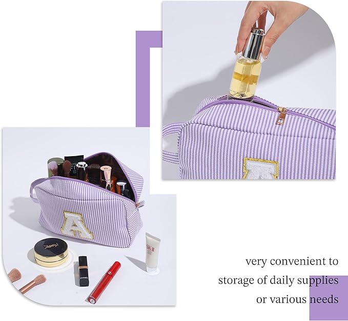 YOOLIFE Makeup Bag - Initial