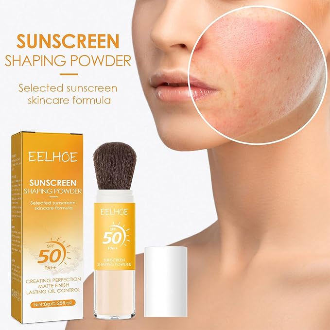 Mineral Sunscreen Setting Powder, Mineral Brush Setting Face