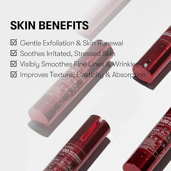 VT COSMETICS Red Booster Reedle Shot 100, Microneedling Serum with Dragon’s Blood, Exosome, Soothing Relief Serum for Irritated, and Sun-Stressed Skin & Hair, Korean Skincare 1.69 fl oz (50ml)