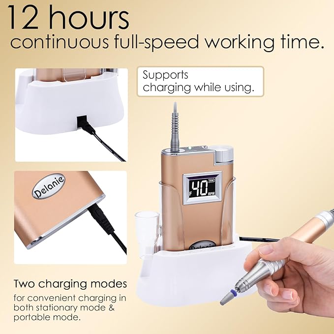 Delanie professional electric nail drill