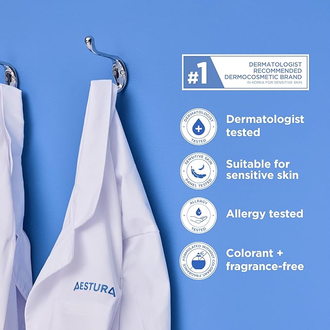 AESTURA ATOBARRIER365 Lightweight Korean Facial Moisturizer Lotion with Ceramides | Fast-Absorbing Hydration, Strengthens Skin Barrier, Suitable for Dry, Normal & Sensitive Skin, 150ML / 5.07 fl. Oz.