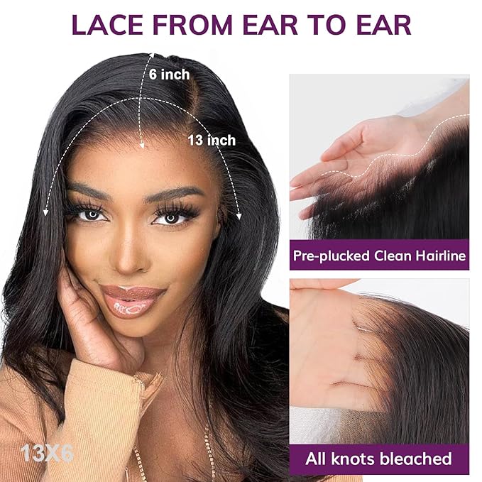 IDN BEAUTY SKINLIKE REAL HD 13x6 Lace Frontal 22 Inch Body Wave Closure Bleached Single Knots Ultra-thin Frontal HD Lace Closure Virgin Human Hair 0.1 mm Pre Plucked Hairline