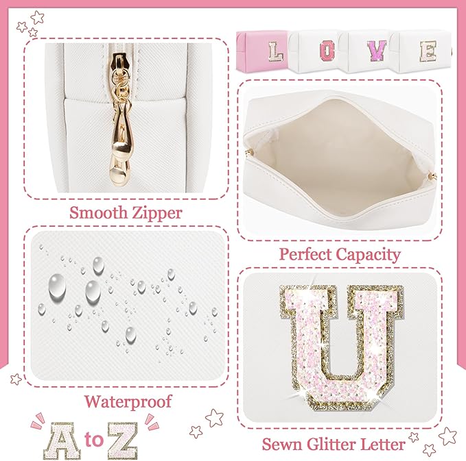 Personalized initial letter patch makeup