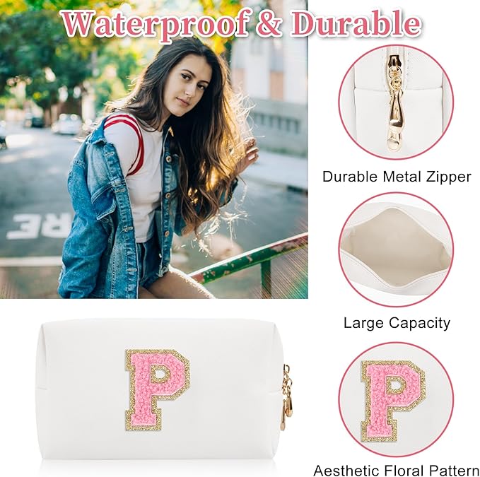Personalized initial letter patch makeup