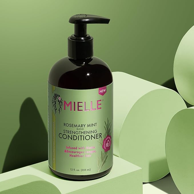 Mielle Organics Rosemary Mint Strengthening Conditioner with Biotin, 12 Ounce