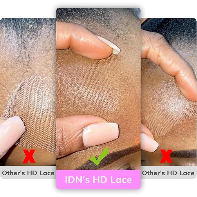 IDN BEAUTY SKINLIKE REAL HD 5x5 Lace Closure Human Hair Straight 20 Inch Bleached Single Knots Ultra-thin HD Lace Closure Virgin Human Hair 0.1 mm Pre Plucked Hairline
