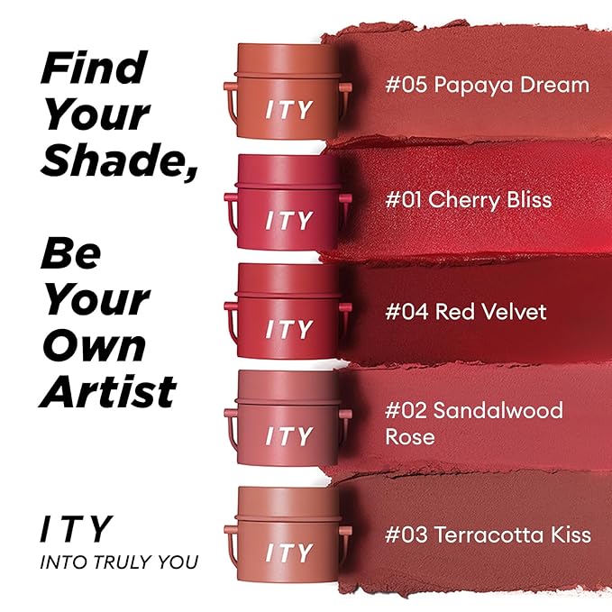 ITY Velvet Matte Finish Lip Stain-Mousse Textured Pudding Pudding