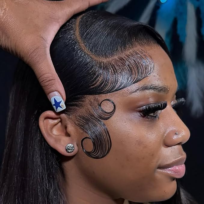 13x6 Full SKINLIKE 30 inch HD Lace Front Wigs Human Hair Pre Plucked 200% Density 12A Virgin Human Hair Straight Frontal Wigs HD Lace 0.1mm Ultra-thin Invisible Lace Wigs for Black Women