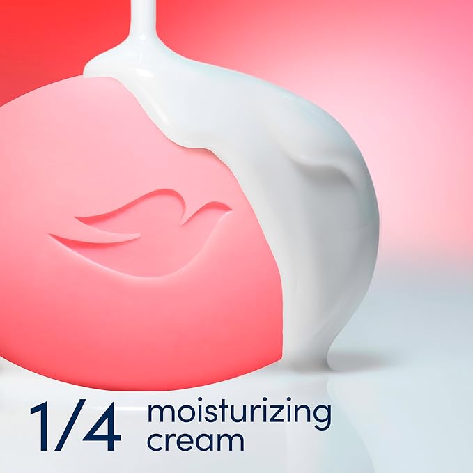 Dove Beauty Bar Soap Rejuvenating Pomegranate & Hibiscus Tea 6 Count for Revitalized Skin, Refreshes Skin 3.75 oz