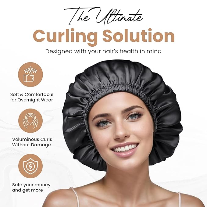 Curly Hair Essentials Set - Mist Spray Bottle For Styling, Detangler Brush, Scalp Massager For Hair Growth, Silicone Scrubber, Turban Towel For Women, Microfiber Wrap, Satin Sleeping Bonnet