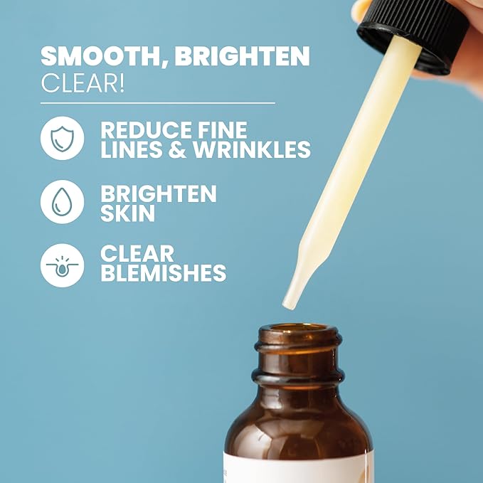 Vitamin C Serum for Face - Skin Clearing Serum with Salicylic Acid Retinol, Niacinamide and Hyaluronic Acid - Skin Brightening Acne Serum - Anti Aging Dark Spot Treatment(1 oz)