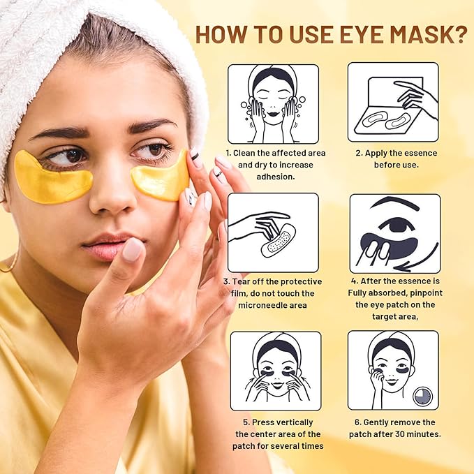 24k gold eye mask, 20