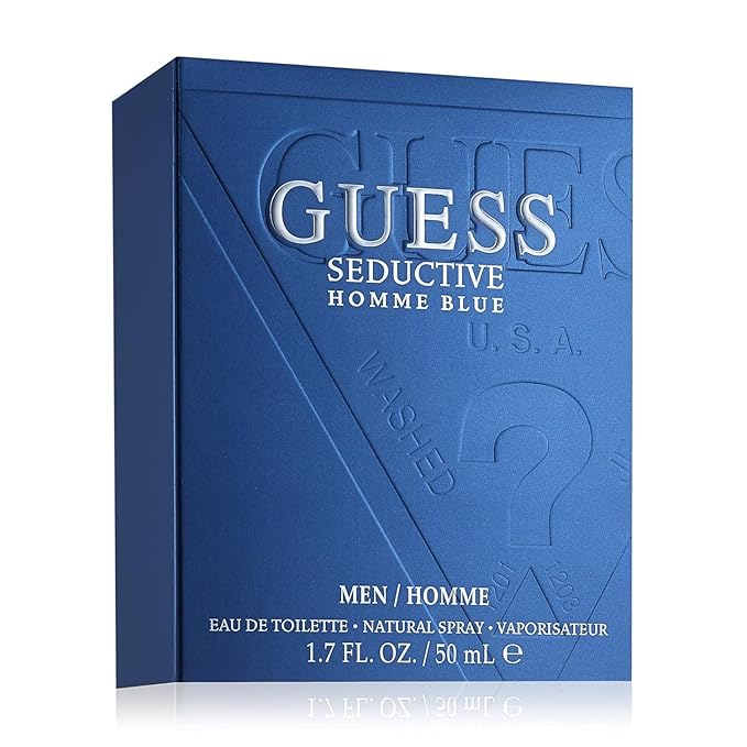 Guess Seductive Blue Men/Homme Eau de Toilette Cologne Spray For Men, 1.7 Fl. Oz.