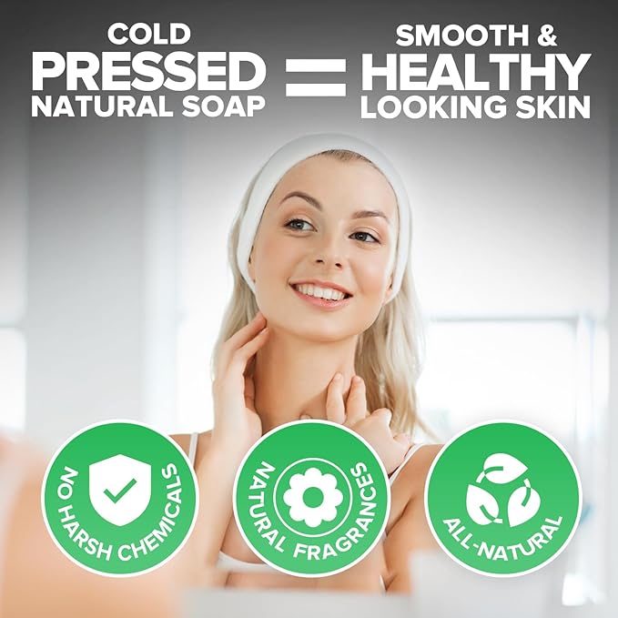iHeart All Natural Antifungal Soap (2 Packs) Infused with Tea Tree Oil and Charcoal, Refreshing Peppermint Essential Oil Scent - Deep Cleanses, and Hydrates - Perfect for Achieving a Radiant Skin