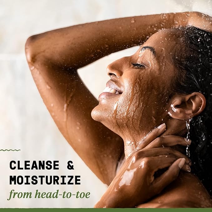 Alaffia Authentic African Black Soap, Eucalyptus Tea Tree – All-in-One Moisturizing Cleanser for Face, Hands, Body & Hair, 32 Oz Ea