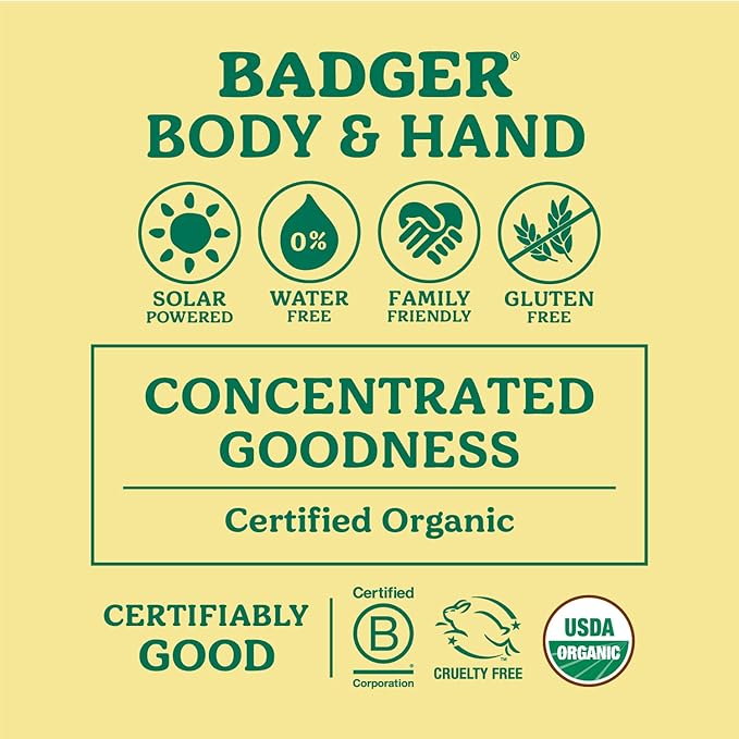 Badger - Hardworking Healing, Aloe Vera & Wintergreen, Working Hand Balm, for Dry Hands, Hand Moisturizer, Certified Organic Hand Balm, Hand Repair Balm, 2 oz