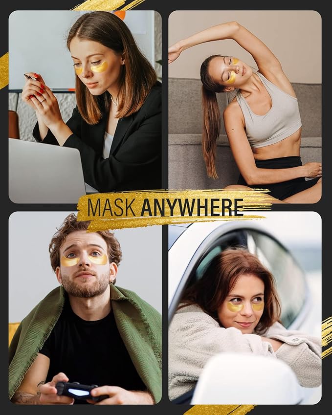 24k gold under eye patches