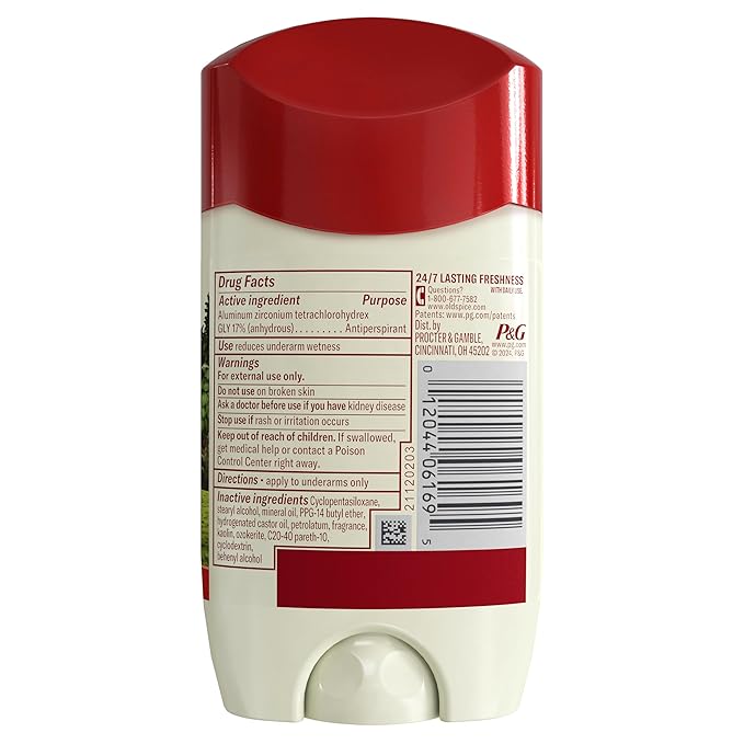 Old Spice Dry Feel Antiperspirant Deodorant for Men, 24/7 Long Lasting Freshness, 24/7 Sweat & Odor Protection, Gentle on Skin with Skin Conditioners, Orchard with Apple & Hops Water Scent, 2.6 oz