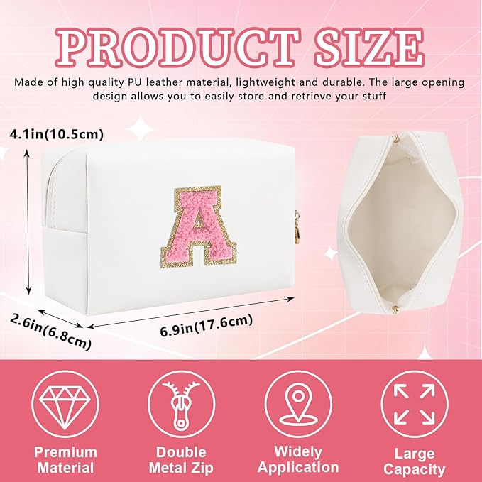 Personalized initial letter patch makeup