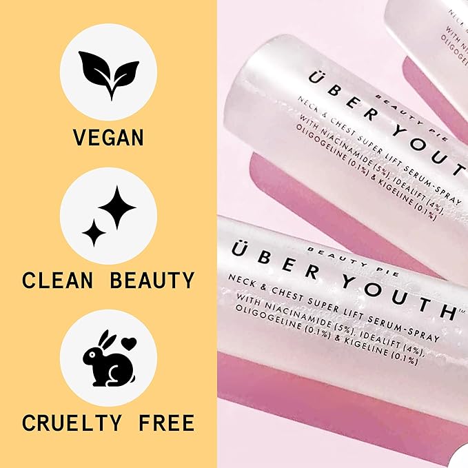 Beauty Pie Über Youth Neck & Chest Super Lift Serum-Spray For Anti-Aging, Smoothing, Softening & Hydrating