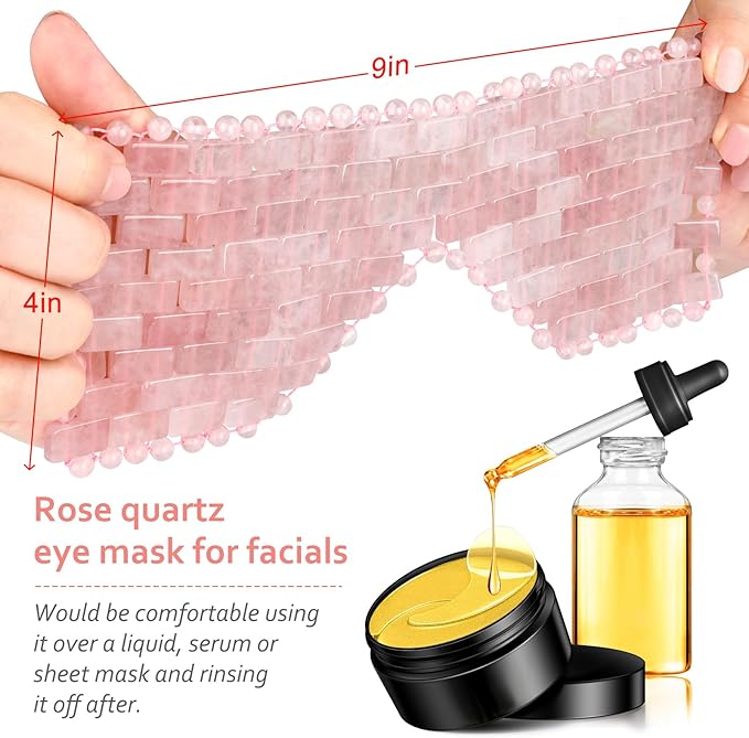 Rose quartz eye mask, cooling