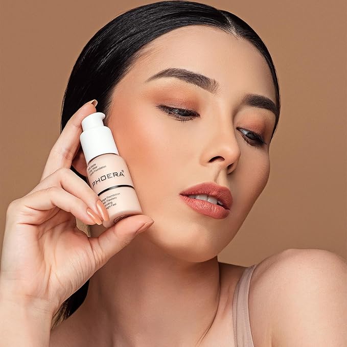 PHOERA Foundation, PHOERA Matte Liquid Foundation,PHOERA Makeup for Warm peach*2) 30ml